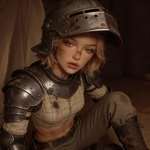 A Wollo character in armour